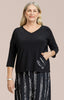 Image of Sympli Revel Print Pocket Top - Black/Cecily