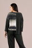 Image of Sympli Etch Top - Green Brushstrokes/Juniper