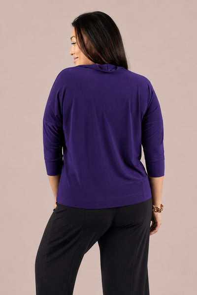 Sympli Slouch Sweatshirt - Elderberry