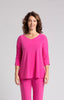 Image of Sympli Revelry Ruched Sleeve Top - Peony