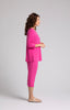 Image of Sympli Revelry Ruched Sleeve Top - Peony