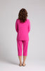 Image of Sympli Revelry Ruched Sleeve Top - Peony