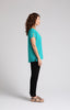Image of Sympli V-Neck Slit Sleeve Top - Gem