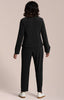 Image of Sympli Fit & Flare Lantern Top - Black