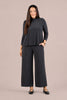 Image of Sympli Echo Mock Neck Top - Graphite