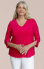Image of Sympli Suitable Split Sleeve Top - Hot Pink