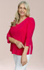 Image of Sympli Suitable Split Sleeve Top - Hot Pink