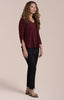 Image of Sympli Suitable Split Sleeve Top - Melange Varsity