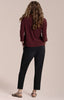 Image of Sympli Suitable Split Sleeve Top - Melange Varsity