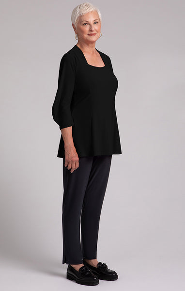 Sympli Lantern Tunic - Black