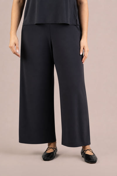 Sympli Wide Leg Trouser Plus Size - Black