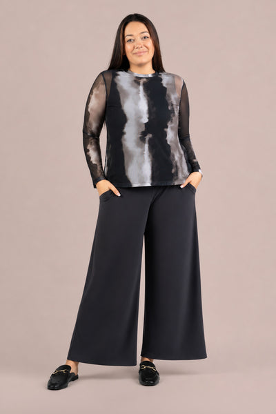 Sympli Wide Leg Trouser Plus Size - Black