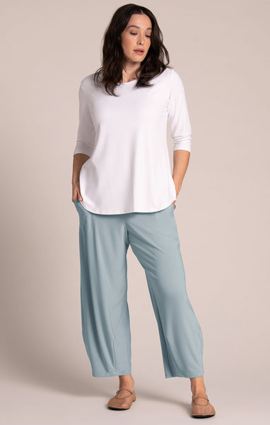 Sympli Narrow Lantern Pant - Stone Blue