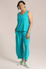 Image of Sympli Narrow Lantern Pant - Aqua