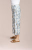 Image of Sympli Side Slit Wide Capri - Riverstone Print