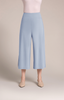 Image of Sympli Side Slit Wide Capri Plus Size - Stone Blue