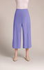 Image of Sympli Side Slit Wide Capri - Jacaranda
