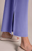 Image of Sympli Side Slit Wide Capri - Jacaranda