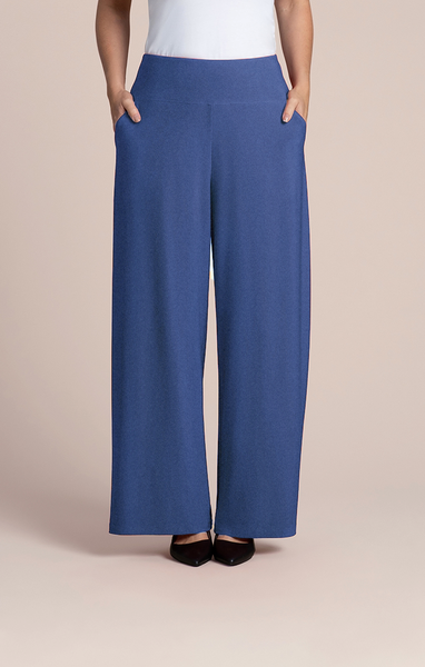 Sympli Easy Wide Leg Pant - Lake Blue