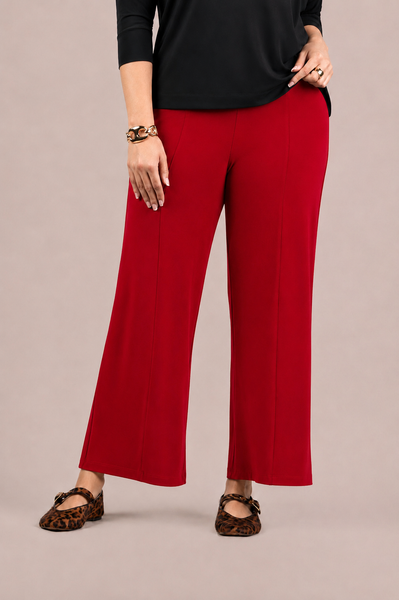 Sympli Straight As It Seams Pant - Red