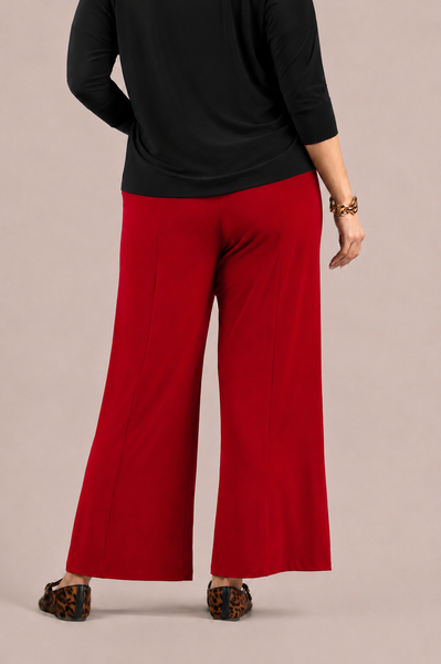Sympli Straight As It Seams Pant - Red