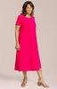 Image of Sympli Fit & Flare Dress Short Sleeve - Hot Pink