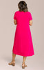 Image of Sympli Fit & Flare Dress Short Sleeve - Hot Pink