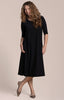 Image of Sympli Fit & Flare Dress 3/4 Sleeve - Black