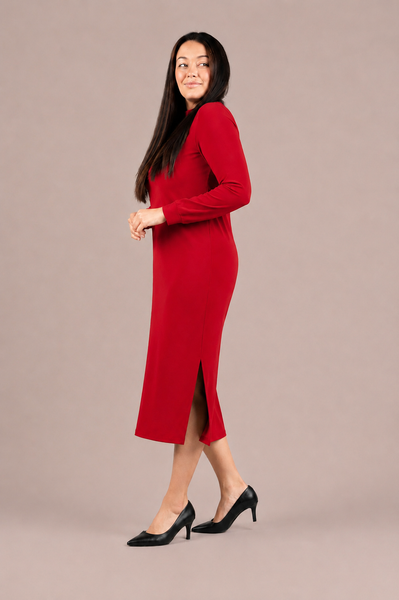 Sympli Echo Dress - Red