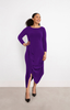 Image of Sympli Drama Dress - Elderberry