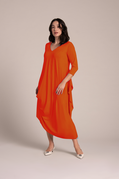 Sympli Drama Dress - Orange