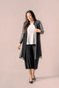 Image of Sympli Grand Duster Placement Print - Iris Cashew/Black