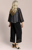Image of Sympli Honeycomb Mesh Mezzaluna Cardigan - Black