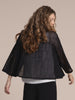 Image of Sympli Honeycomb Mesh Mezzaluna Cardigan - Black