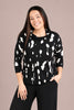 Image of Sympli Slouch Sweatshirt Print - Cashew Splatter