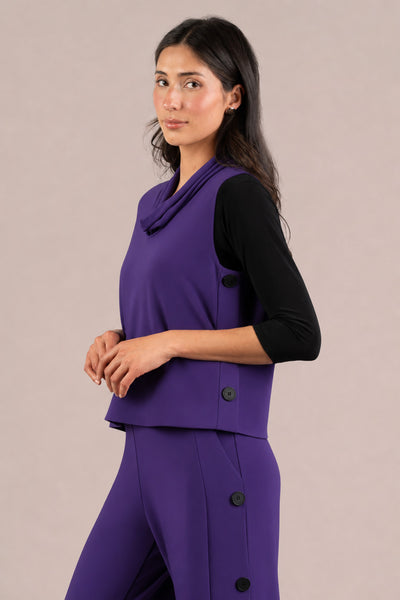 Sympli Top It Up Smock - Elderberry