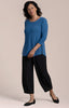 Image of Sympli Go To Classic T 3/4 Sleeve Plus Size - Lake
