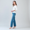 Image of Clara Sunwoo Cold Shoulder Square Neck 3/4 Sleeve Top - Ivory