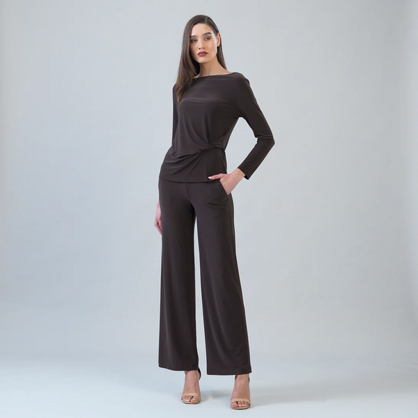 Clara Sunwoo Side Twist Top - Brown