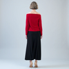 Image of Clara Sunwoo Modern Off Shoulder Top - Red