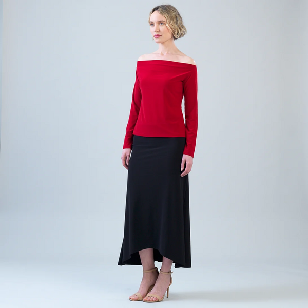 Clara Sunwoo Modern Off Shoulder Top - Red