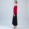 Image of Clara Sunwoo Modern Off Shoulder Top - Red