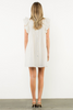 Image of THML Flutter Sleeve Mock Neck Dress with Pockets - Cream