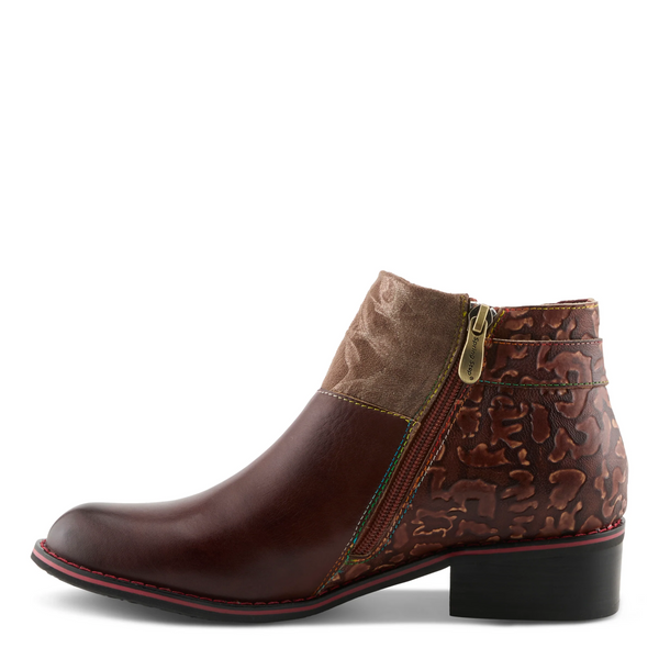 L'Artiste by Spring Step TiaTia Mixed Media Bootie - Brown