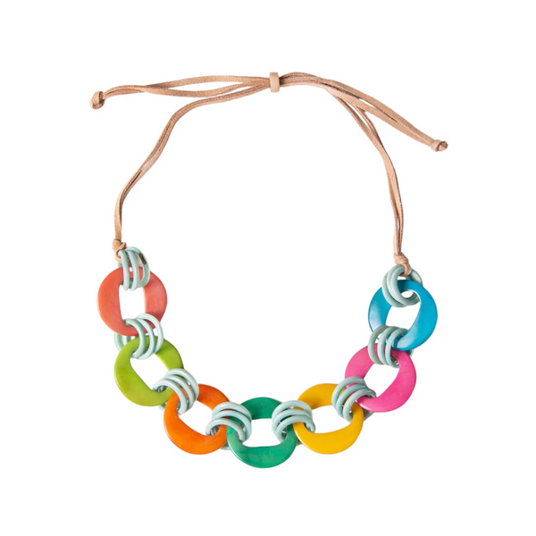 Tagua by Soraya Cedeno Wanda Necklace - Pastel Multicolor