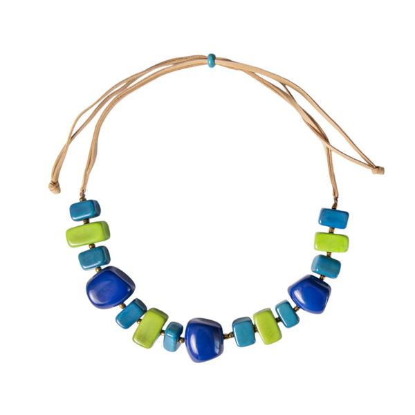 Tagua by Soraya Cedeno Lola Necklace - Turquoise Combo
