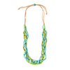 Image of Tagua by Soraya Cedeno Fionna Necklace and Earring Set - Turquoise/Lime