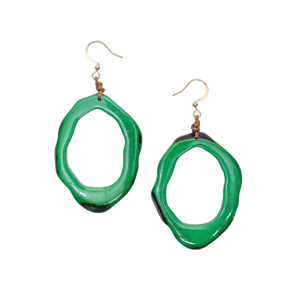 Tagua by Soraya Cedeno Kira Earring - Green