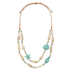Image of Tagua by Soraya Cedeno Lyra Necklace - Celeste/Ivory