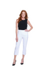 Image of Thin Her Tummy Control Crop Pant - White